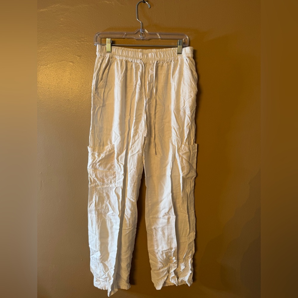 Flowy white pants